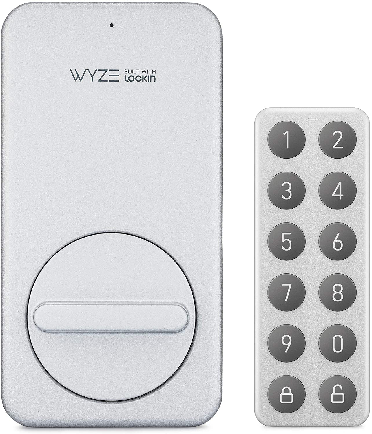 Lock Keypad for Lock | a Completely Wireless Bluetooth Keypad That Allows You to Create, Share, and Use Unique Codes to Unlock Your Lock | Lock Sold Separately, Silver