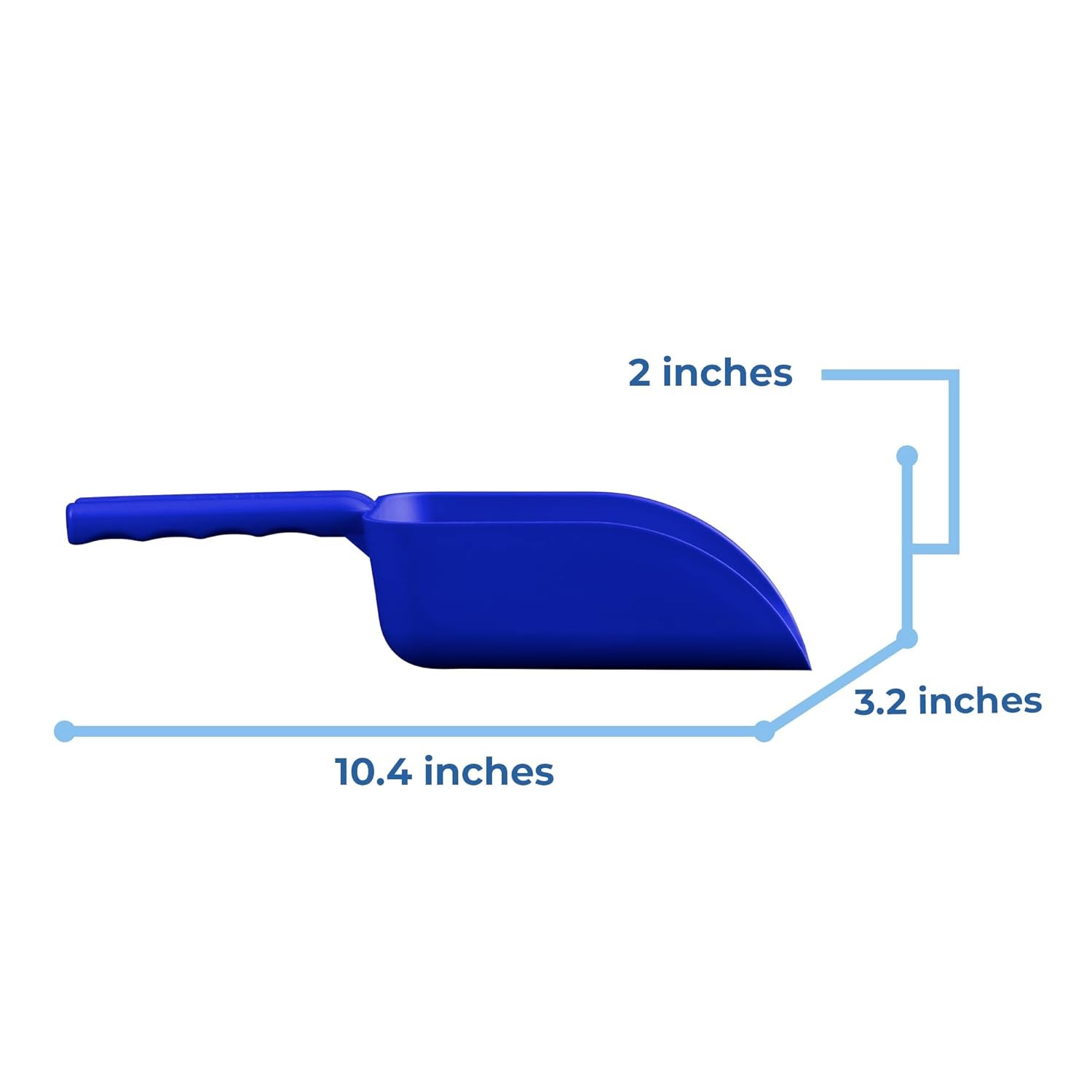 Vikan  63003 Color-Coded Plastic Hand Scoop - Bpa-Free Food-Safe Kitchen Utensils, Restaurant and Food Service Supplies, 16 Oz, Blue