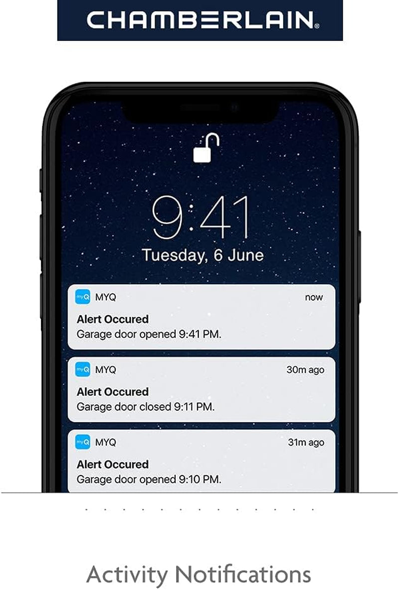 B2405 Quiet Wi-Fi Garage Door Opener, Wireless Keypad - Quantity 1