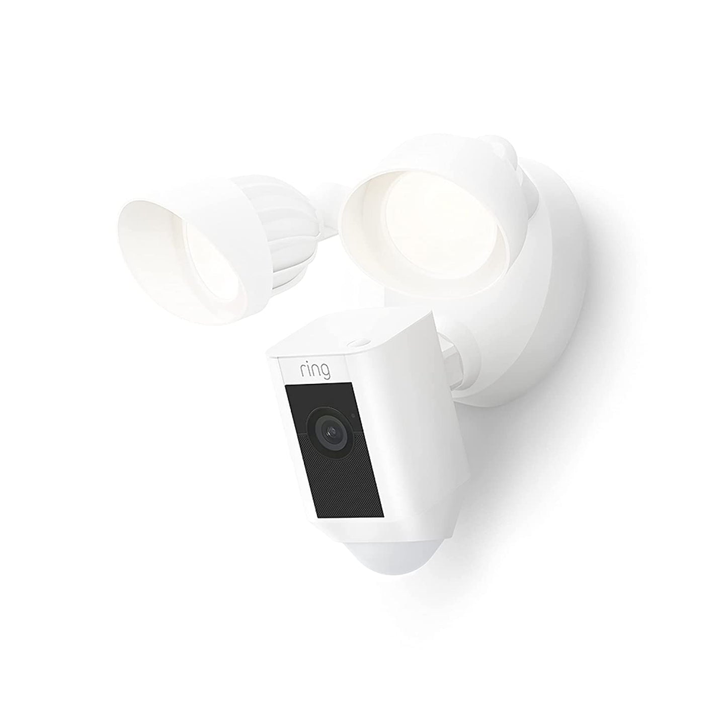 Floodlight Cam Wired plus — Outdoor Home or Business Security with Motion-Activated 1080P HD Video and Floodlights, (2021 Release) White