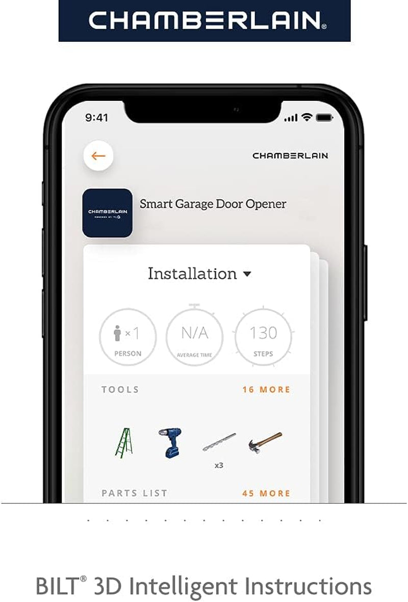 B2405 Quiet Wi-Fi Garage Door Opener, Wireless Keypad - Quantity 1