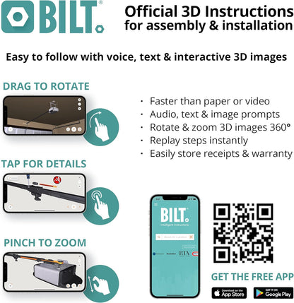 B2405 Quiet Wi-Fi Garage Door Opener, Wireless Keypad - Quantity 1